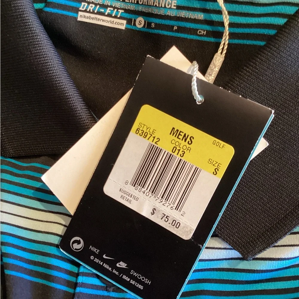 Nike Golf Tour Performance Dri-FIT Polo 639712-013 Men's Size Small
